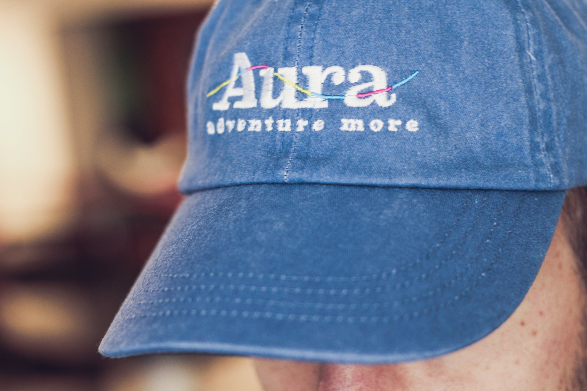 Vote for Adventure Embroidered Dad Hat - Blue