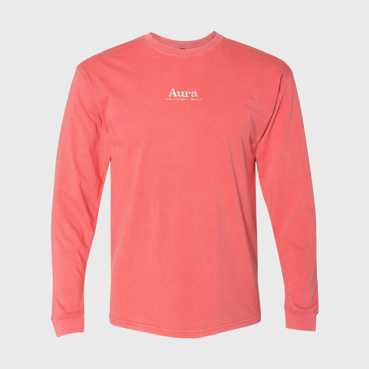 Vote for Adventure Embroidered Long Sleeve Tee - Salmon